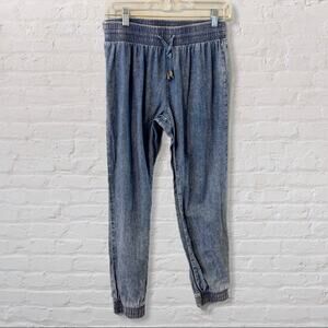 Wax Jean Elastic Drawstring Denim Medium